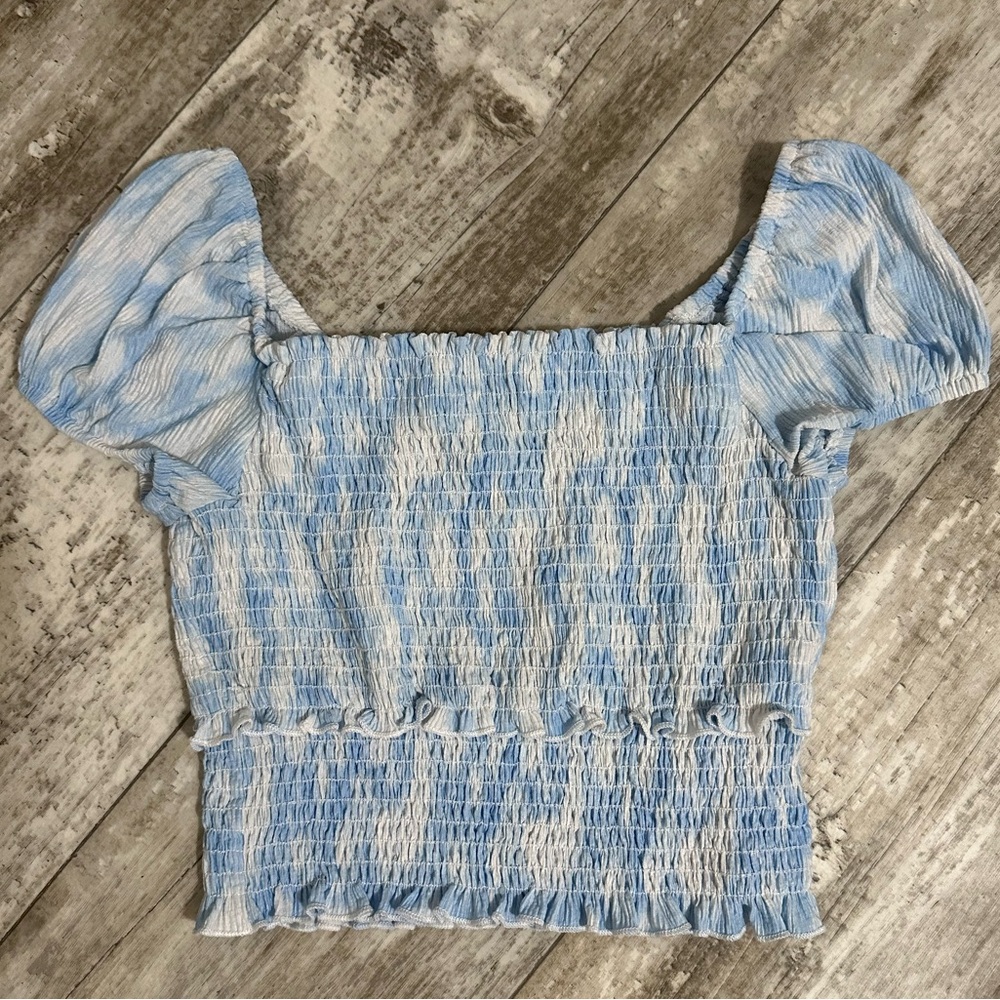 Lush smocked crop top
